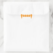 Oranje Fangs Sticker (Tas)