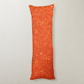 Oranje Faux Glitter Body Pillow Lichaamskussen (Achterkant (Verticaal))