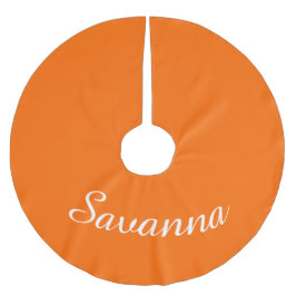 Oranje feestdag met persoonlijke naam kerstboom rok