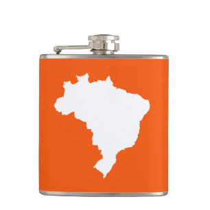 Oranje Festive Brazilië Heupfles