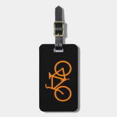 Oranje fiets bagagelabel (Voorkant verticaal)