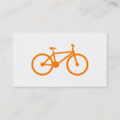 Oranje fiets visitekaartje (Achterkant)
