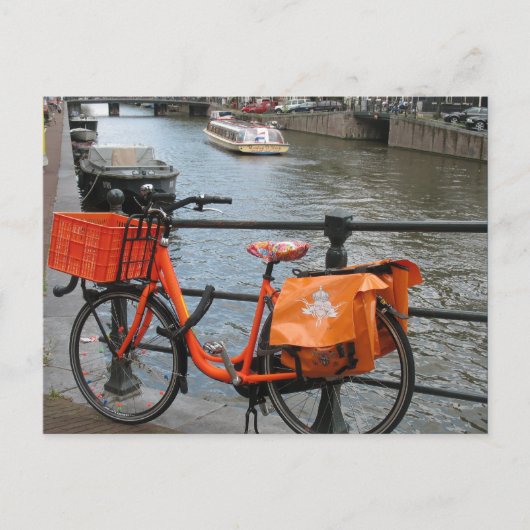 Oranje fietsenBriefkaart Briefkaart (Voorkant)