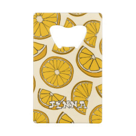 Oranje flesopener kredietkaart flessenopener