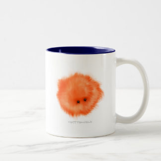 Oranje Floor Nibbler Critter Tweekleurige Koffiemok