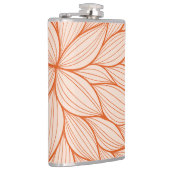 Oranje Floral design Heupfles (Rechts)