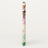 Oranje Floral Face Mask Case-Mate iPhone Case (Achterkant / rechts)