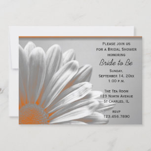 Oranje Floral Highlight Vrijgezellenfeest Kaart