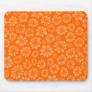 Oranje Floral Muismat