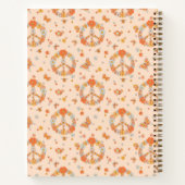 Oranje Floral Patroon Notitieboek (Achterkant)