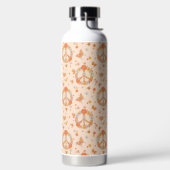 Oranje Floral Patroon Waterfles (Links)