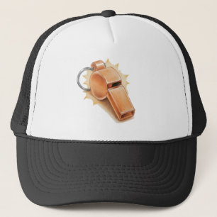 Oranje fluit truckershoed - basic trucker pet