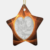 Oranje foto Afstuderen keepomwille Keramisch Ornament (Links)