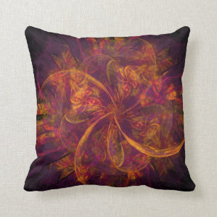 Oranje fractal kussen
