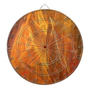 Oranje fractale Dart Board Dartbord