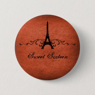 Oranje Franse Vlaanderen Sweet 16 Button