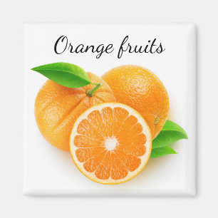 Oranje fruit magneet