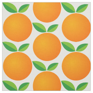 Oranje fruitpatroontextiel, DIY-materiaal Stof