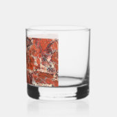 Oranje gebogen Jasper Stone Pattern Whisky Glas (Links)