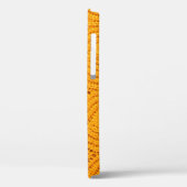 Oranje gebreide trui, gestructureerde achtergrond. Case-Mate iPhone case (Achterkant / Links)