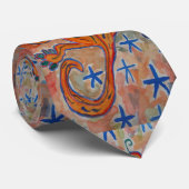 Oranje Gecko Stropdas (Opgerold)