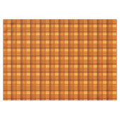 Oranje gecontroleerd Tartan Print, Tafelkleed (Voorkant (Horizontaal))
