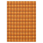 Oranje gecontroleerd Tartan Print, Tafelkleed (Voorkant)