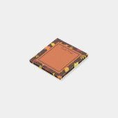 Oranje Geel Bruin Gepersonaliseerd Alle Bladeren P Post-it® Notes (Schuin)