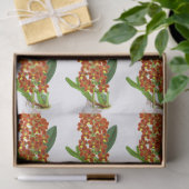 Oranje Geel Exotisch Orchidevloer Tissuepapier (Geschenk)