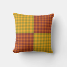 Oranje Geel Groen Plaid Patroon