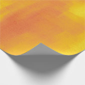 Oranje geel modern Abstract Cadeaupapier (Hoek)