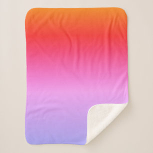 Oranje Geel Roze Paars Dekbed Sherpa Deken