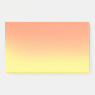 Oranje geel zonsondergang ombre post-it® notes