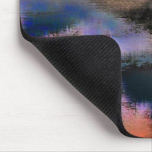 Oranje gekleurde donkere wolken textuur, gedrizzle muismat