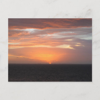 Oranje gekleurde hemel briefkaart