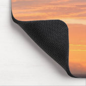 Oranje gekleurde hemel muismat (Hoek)