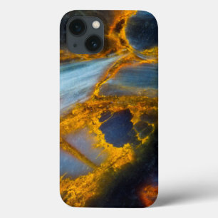 Oranje gelakte Pietersiet iPhone 13 Hoesje