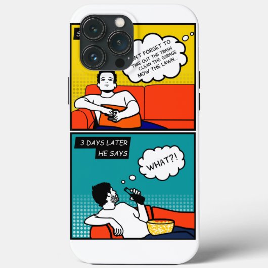 oranje gele blauwe honing Rugged Geek Comics Case-Mate iPhone Case (Achterkant)