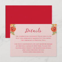 Oranje gele bloemen Chinese trouwgegevens