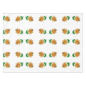 Oranje gele bloemen tafelkleed (Voorkant (Horizontaal))