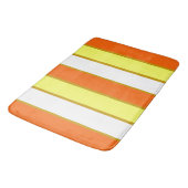 Oranje, gele en witte strepen badmat (Gekanteld)