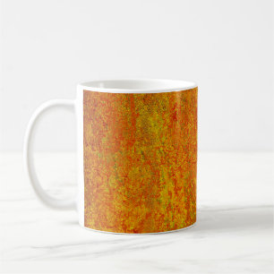 Oranje gele grunge achtergrond abstract, kunst, ba koffiemok
