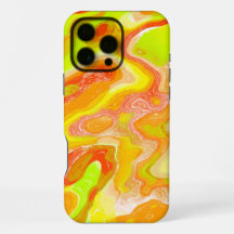 Oranje Gele Kleurrijke Topografie Abstract Marmer
