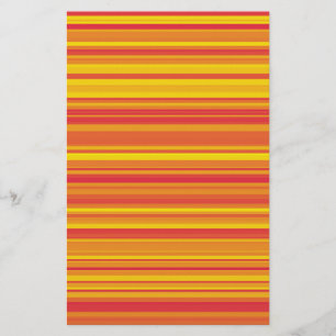 Oranje Gele Strepen Naadloos Patroon Briefpapier