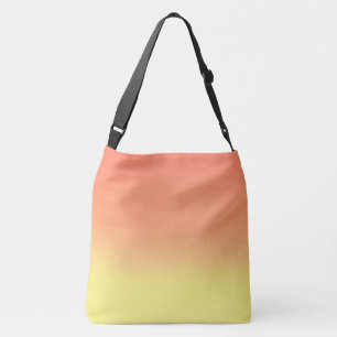 Oranje gele sunset ombre crossbody tas
