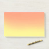 Oranje gele sunset ombre post-it® notes (Op bureau)