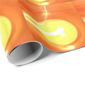 Oranje gele-vlamkaars Licht, Kunst Cadeaupapier (Rol Hoek)