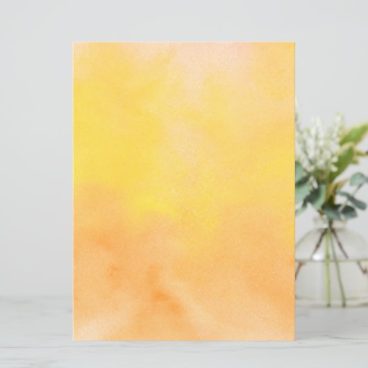 Oranje gele Waterverf Waterverf kunst schilderen Programma (Staand voorkant)