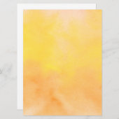 Oranje gele Waterverf Waterverf kunst schilderen Programma (Voorkant / Achterkant)