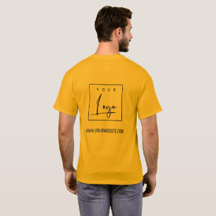 Oranje Gele Zaken toevoegen Uw Website van de Naam T-shirt